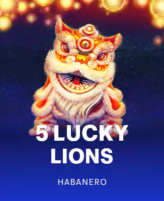 โลโก้เกม 5 Lucky Lions - 5 สิงโตนำโชค