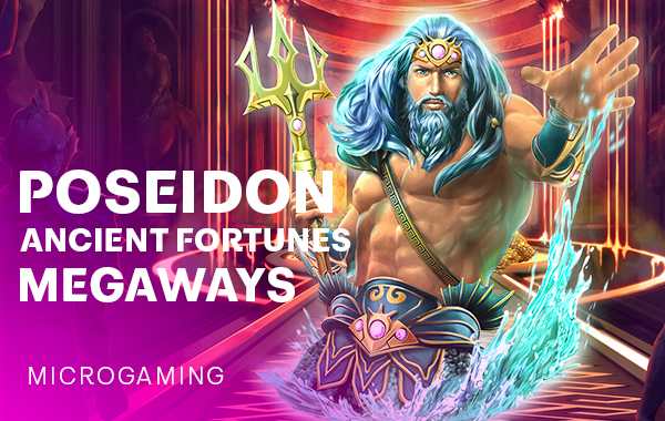 โลโก้เกม Ancient Fortunes : Poseidon Megaways™ - เทพเจ้าโพไซดอน