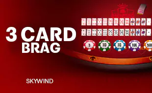 โลโก้เกม 3 Card Brag - ไพ่ 3 ใบโม้