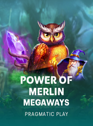 โลโก้เกม Power of Merlin Megaways™ - พลังแห่ง Merlin Megaways™